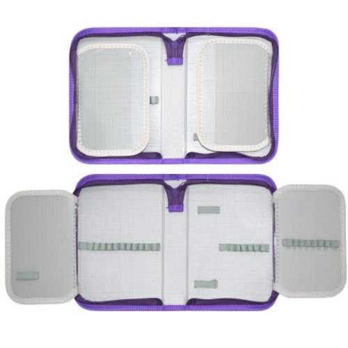 Ученически несесер MAXIMA 21х14х4 см Черен Релефен