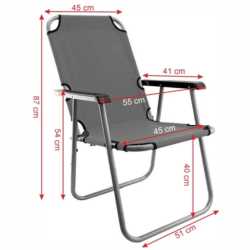 Сгъваем стол MAXIMA Червен 87 см