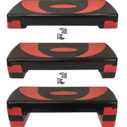 Стъпало за аеробика MAXIMA 80х31 см Черен с червен