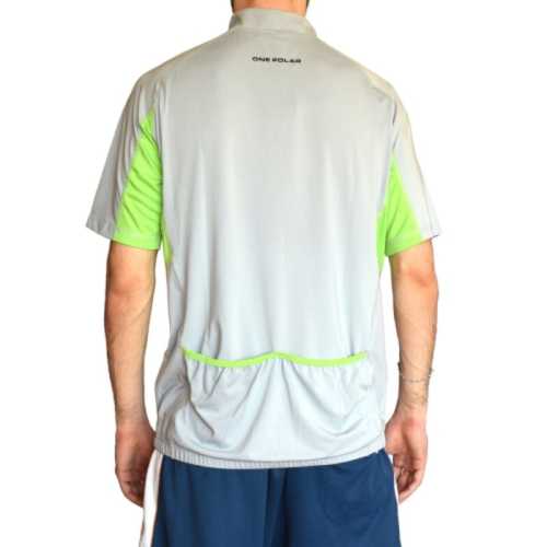 Колоездачна тениска бързосъхнеща сиво и зелено, сиво и синьо, сиво и черно