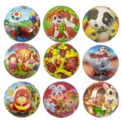 Детска топка MAXIMA 6 см от мека пяна с картинки