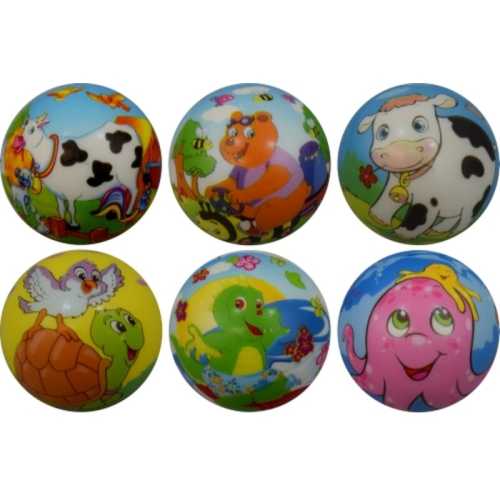 Детска топка MAXIMA 6 см от мека пяна с картинки