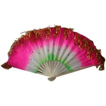 Ветрило за танци с ресни 42 см дървесина и полиестер