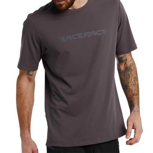 Джърси с къс ръкав Race Face Co ммit Tech Top Charcoal