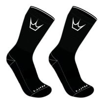 Чорапи Peaty's Shredsocks - Black / White Crown