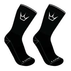 Чорапи Peaty's Shredsocks - Black / White Crown