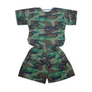 Комплект Тениска и шорти,за фитнес Камуфлаж