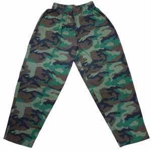 Фитнес панталон шалвари Камуфлаж зелен