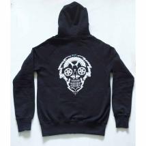 Суитшърт INVERT CHAIN SKULL BLACK HOODY
