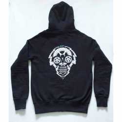 Суитшърт INVERT CHAIN SKULL BLACK HOODY