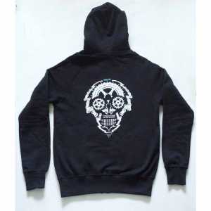 Суитшърт INVERT CHAIN SKULL BLACK HOODY