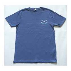 Тениска INVERT Chain Skull, Denim blue