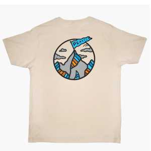 Тениска Peaty's Ride Wear RideWear T-Shirt - Flag / Linen