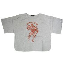 Мъжка тениска за фитнес с щампа / гръдната обиколка 116 см/