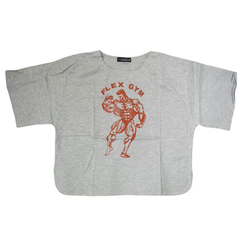 Мъжка тениска за фитнес с щампа / гръдната обиколка 116 см/