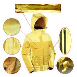 Дамско зимно яке ONE POLAR PO2141, 3 в 1, за ски и сноуборд, Жълт