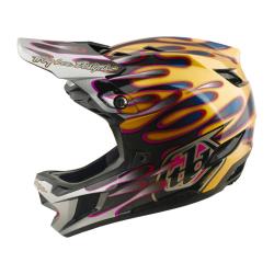 Каска full-face Troy Lee Designs D4 Carbon MIPS Overspray Gold/Black