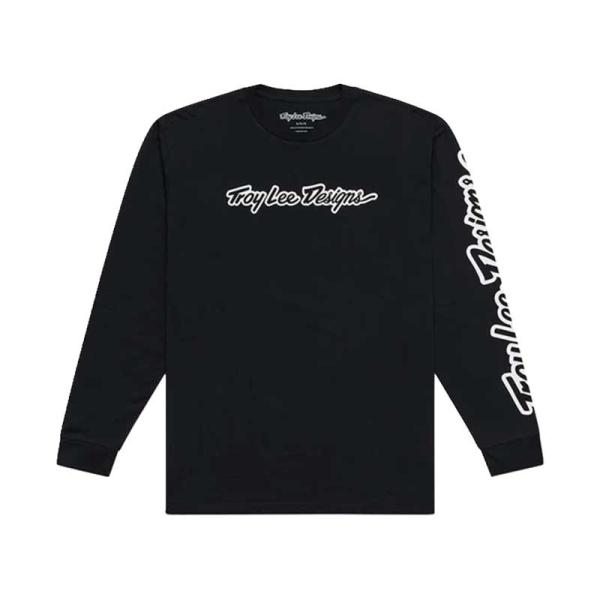 Тениска мъжка с дълъг ръкав Troy Lee Designs Signature черна