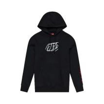 Суитшърт мъжки с качулка Troy Lee Designs Badge черен