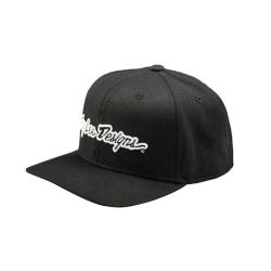 Шапка с извита козирка Troy Lee Designs Signature черна