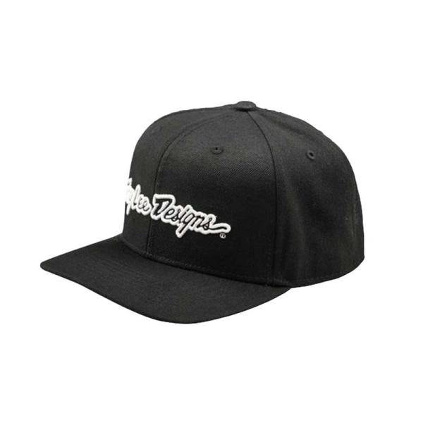 Шапка с извита козирка Troy Lee Designs Signature черна