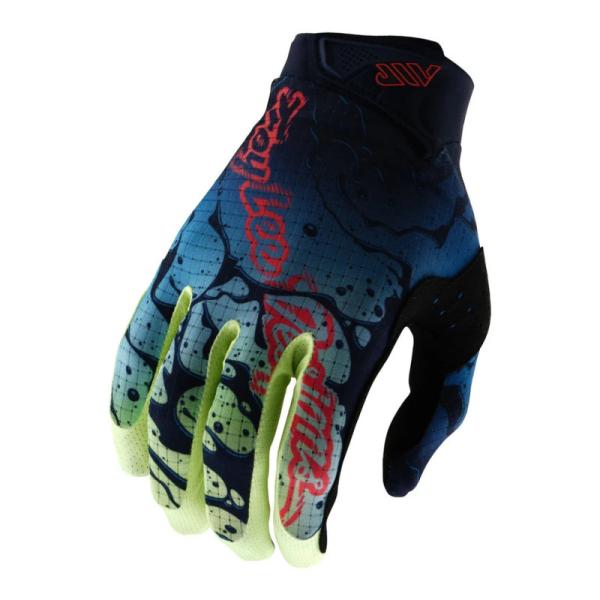 Ръкавици за колоездене Troy Lee Designs Air Drip Glo Yellow / Dark Navy
