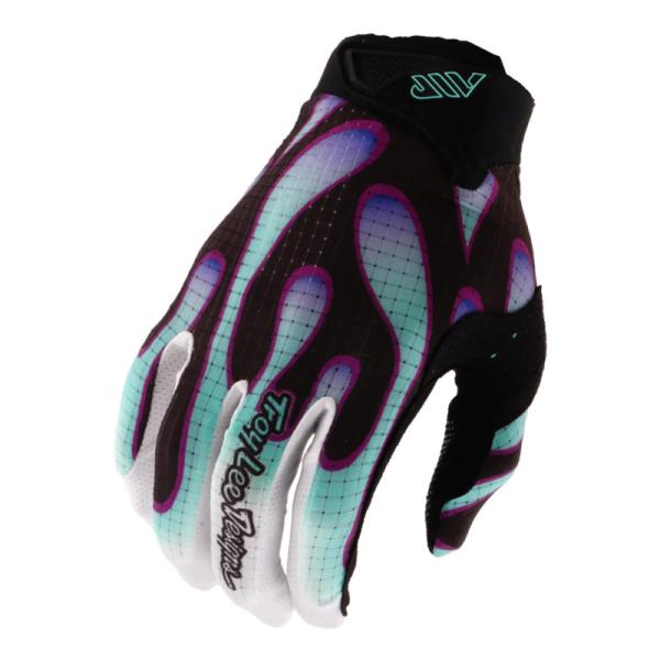 Ръкавици за колоездене Troy Lee Designs Air Overspray Black / Real Teal