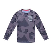 Джърси за колоездене с дълъг ръкав Troy Lee Designs Skyline Pro Flow Camo Carbon