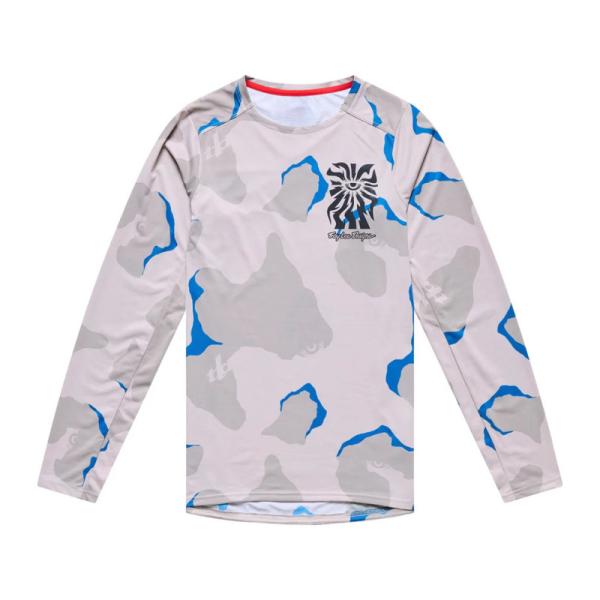 Джърси за колоездене с дълъг ръкав Troy Lee Designs Skyline Pro Flow Camo Carbon