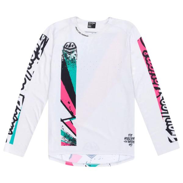 Джърси за колоездене Troy Lee Designs Sprint Full Pull Chalk