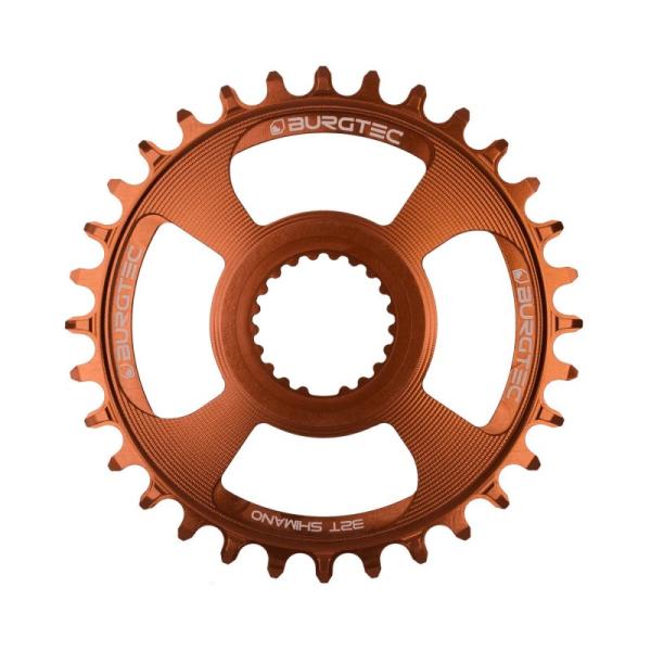 Плоча BURGTEC Shimano Direct Mount Thick Thin - Каш Бронзов 34T