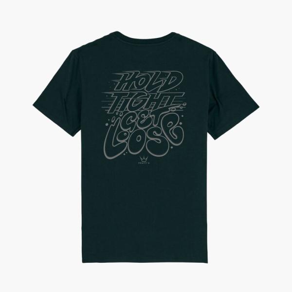 Тениска Peaty's Ride Wear - Hold Tight Get Loose, черна, размер XL