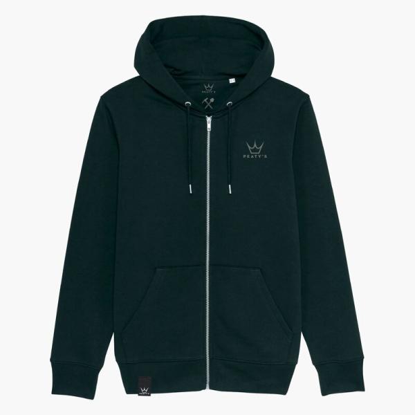 Худи с цип Peaty's Ride Wear Zip - Hold Tight Get Loose, черен