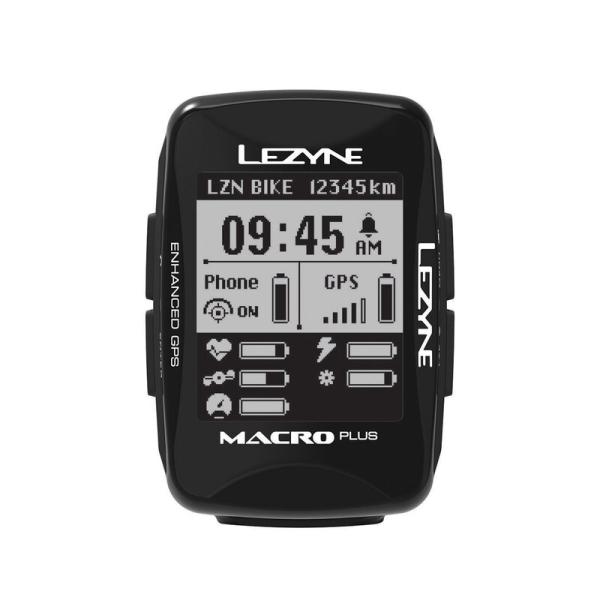 GPS компютър Lezyne Macro Plus - черен