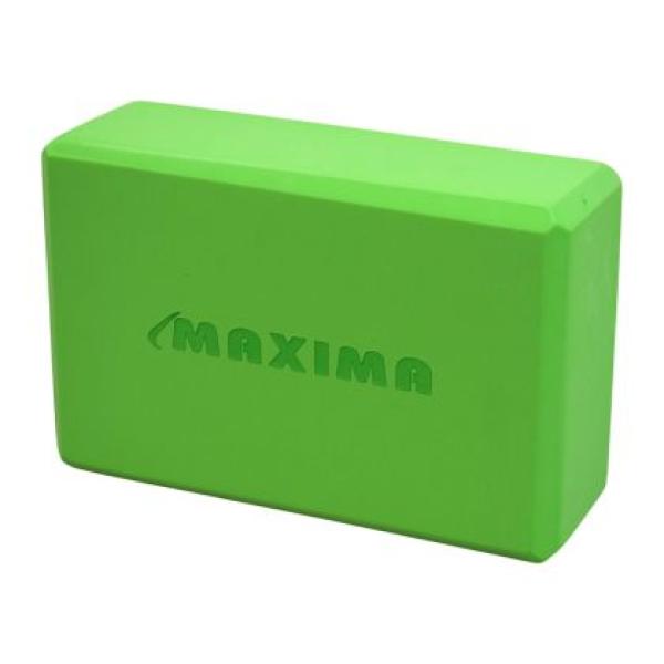 Йога блок MAXIMA 23х15х8 см Светлозелен EVA