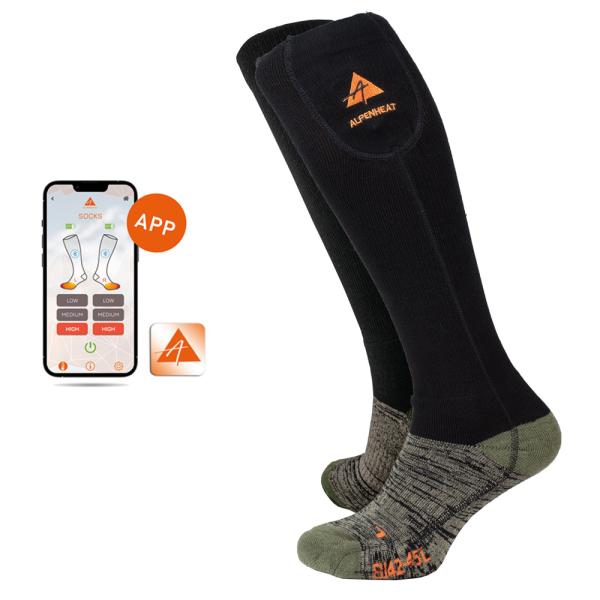 Чорапи с Отопление Alpenheat Fire - чорапи, Вълнени, С Управление през Приложение