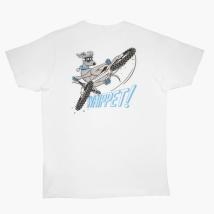 Тениска Peaty's Ride Wear RideWear - Whippet/бял - S