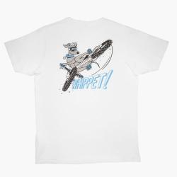 Тениска Peaty's Ride Wear RideWear - Whippet/бял - S