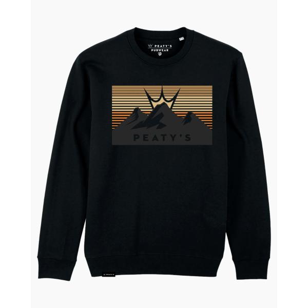 Суичър Peaty's AW24 PubWear - 3 Peaks Sunset/черен
