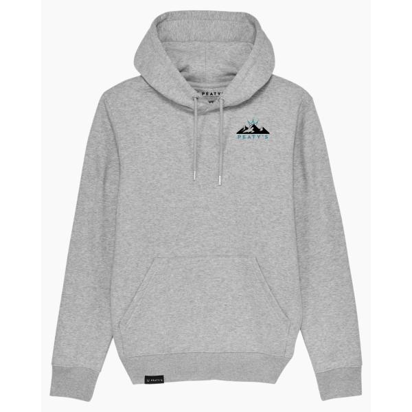 Суичър с качулка Peaty's AW24 PubWear - 3 Peaks Sunrise/Heather сив
