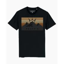Тениска Peaty's AW24 PubWear - Three Peaks Sunset/черен