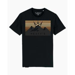 Тениска Peaty's AW24 PubWear - Three Peaks Sunset/черен