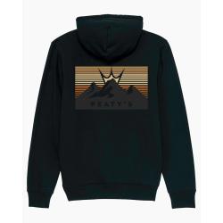 Суичър с качулка Peaty's AW24 PubWear Zip - 3 Peaks Sunset/черен