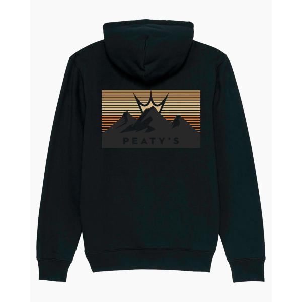 Суичър с качулка Peaty's AW24 PubWear Zip - 3 Peaks Sunset/черен
