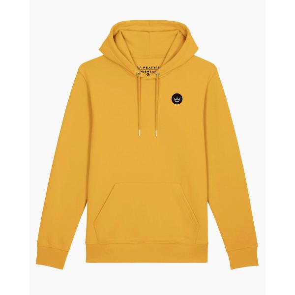 Суичър с качулка Peaty's AW23 PubWear Embroidered - Crown/Ochre
