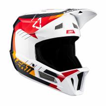 Full-face каска Leatt Gravity 2.0 MTB 2025 - Бяла/Червена