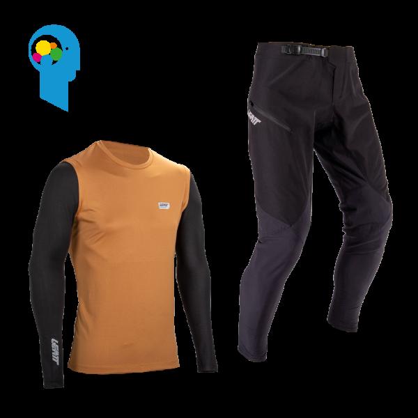Екип за колоездене LEATT Ride Kit MTB 1.0 Rust