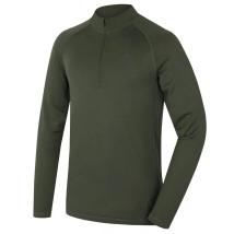 Мъжко мериносово термо бельо Merow zip M зелен