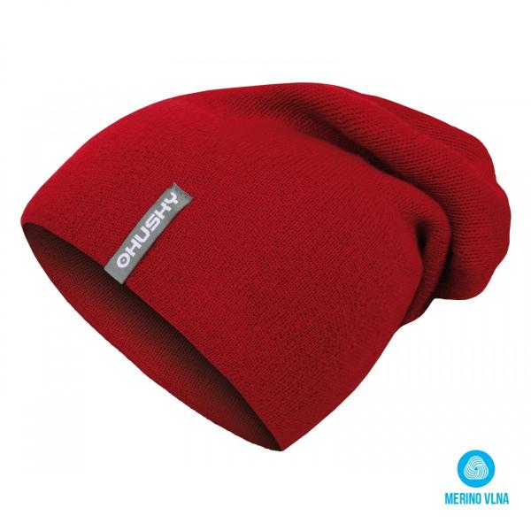 Мъжка мериносова шапка Merhat 2 червен