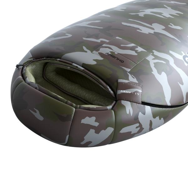 Зимен спален чувал Army - 17°C зелен